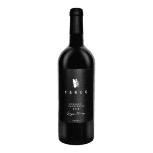 Botella de vino tinto Ferus Cabernet Sauvignon cosecha 2018 del Valle de Guadalupe